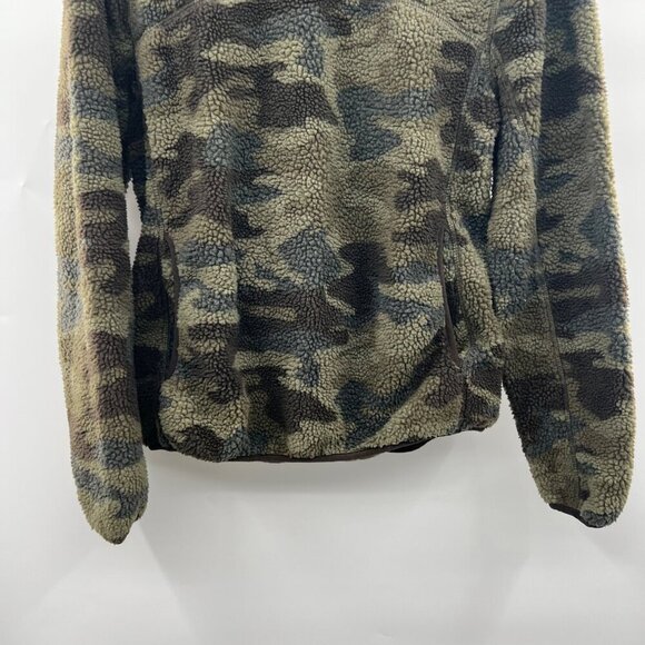 Alpine Sherpa Women's Camouflage Pullover Mock Neck Green Size Small - Picture 5 of 8